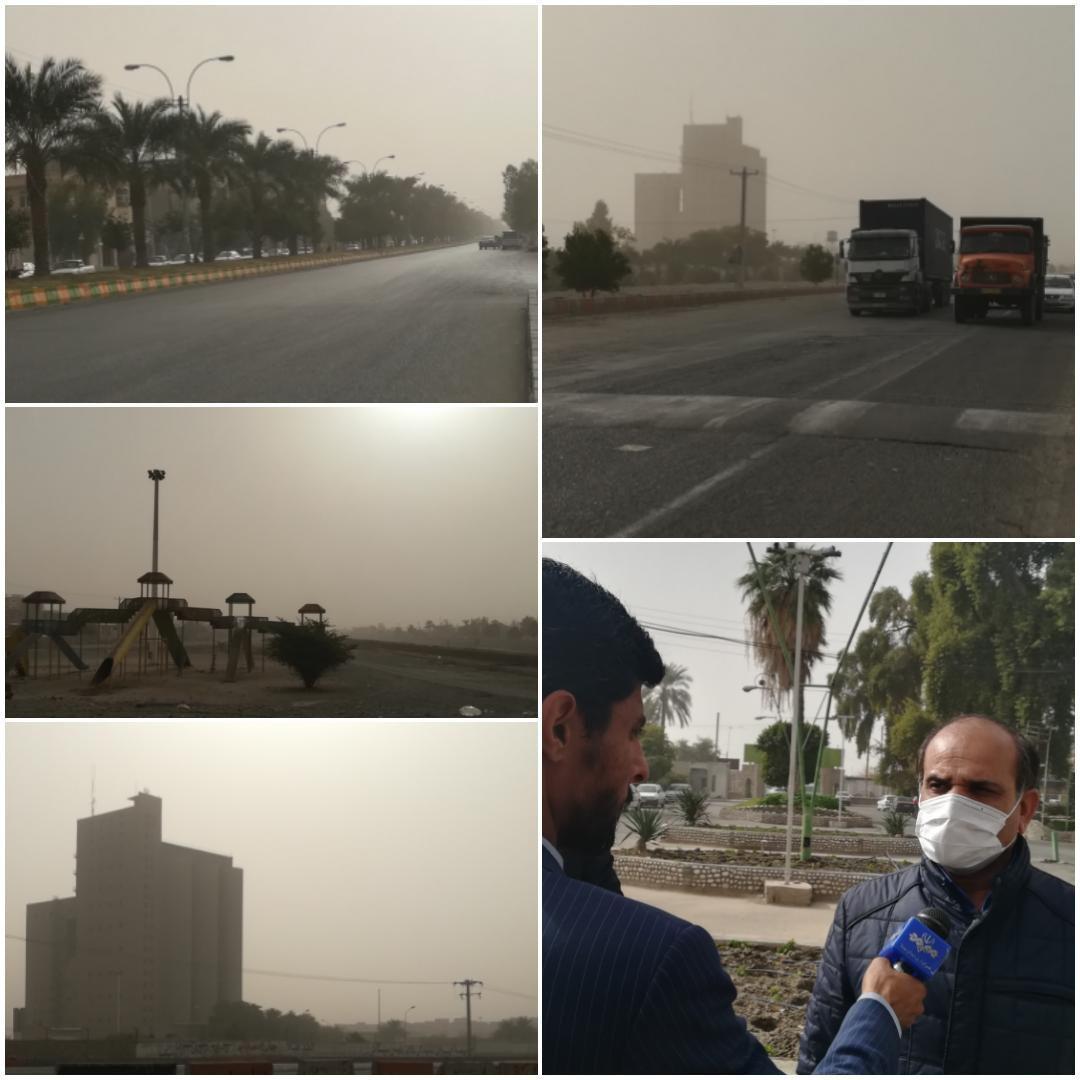 کاهش شعاع دید درجنوب کرمان کاهش شعاع دید درجنوب کرمان