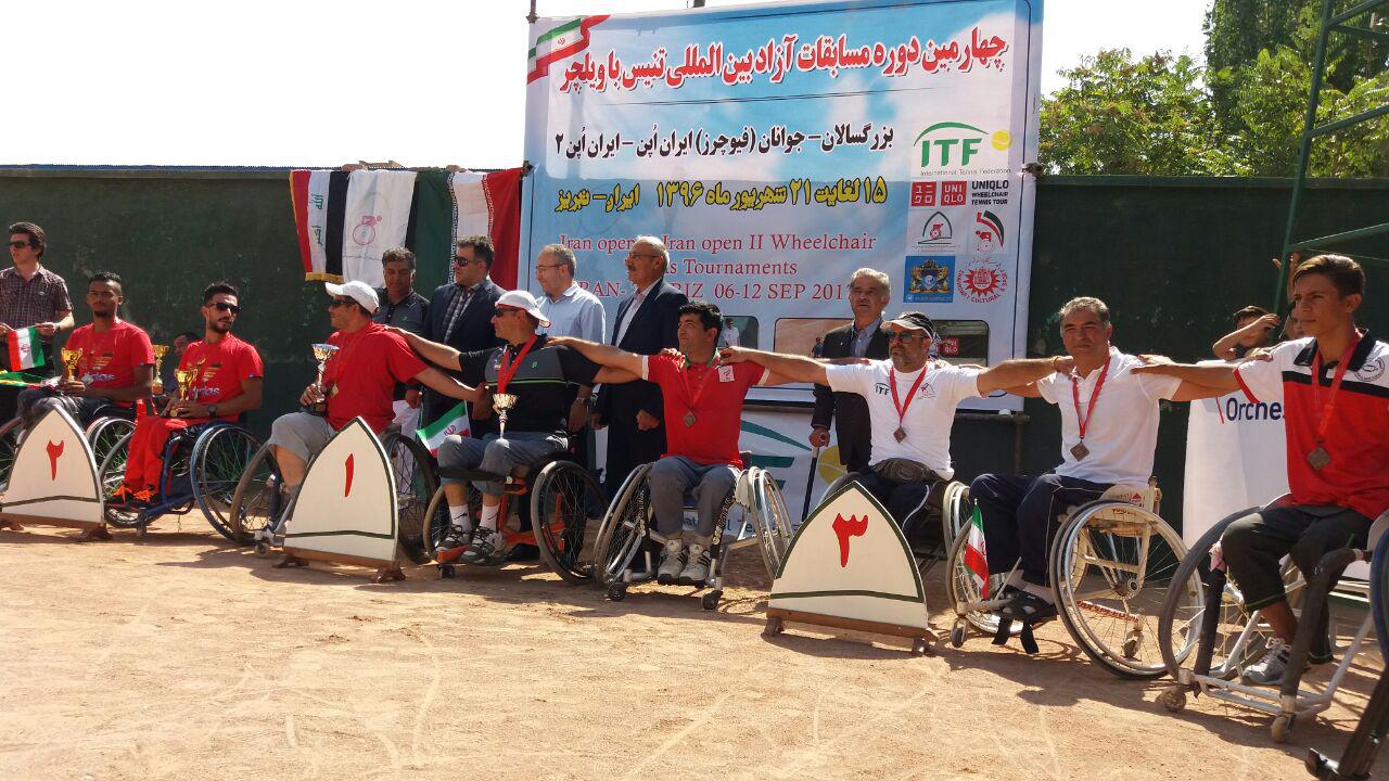 قهرمانی ورزشکاران آذربایجان شرقی در مسابقات بین المللی تنیس با ویلچر