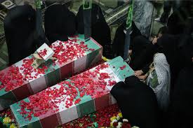 مراسم وداع با دو شهید گمنام در بردسیر