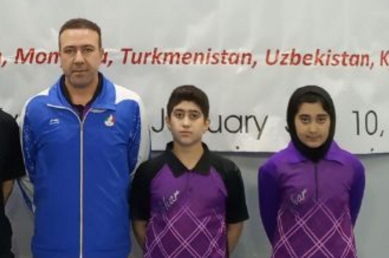 پینگ پنگ بازان نونهال روی سکوی نخست