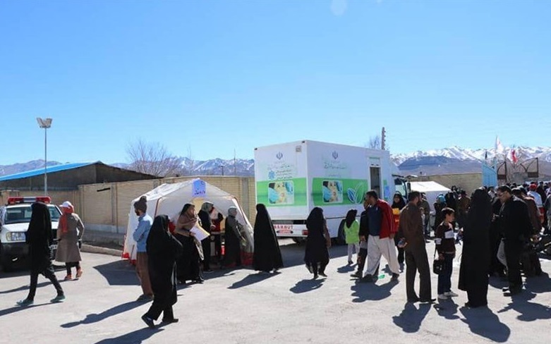 کاروان سلامت  هلال احمر در گلزار بردسیر