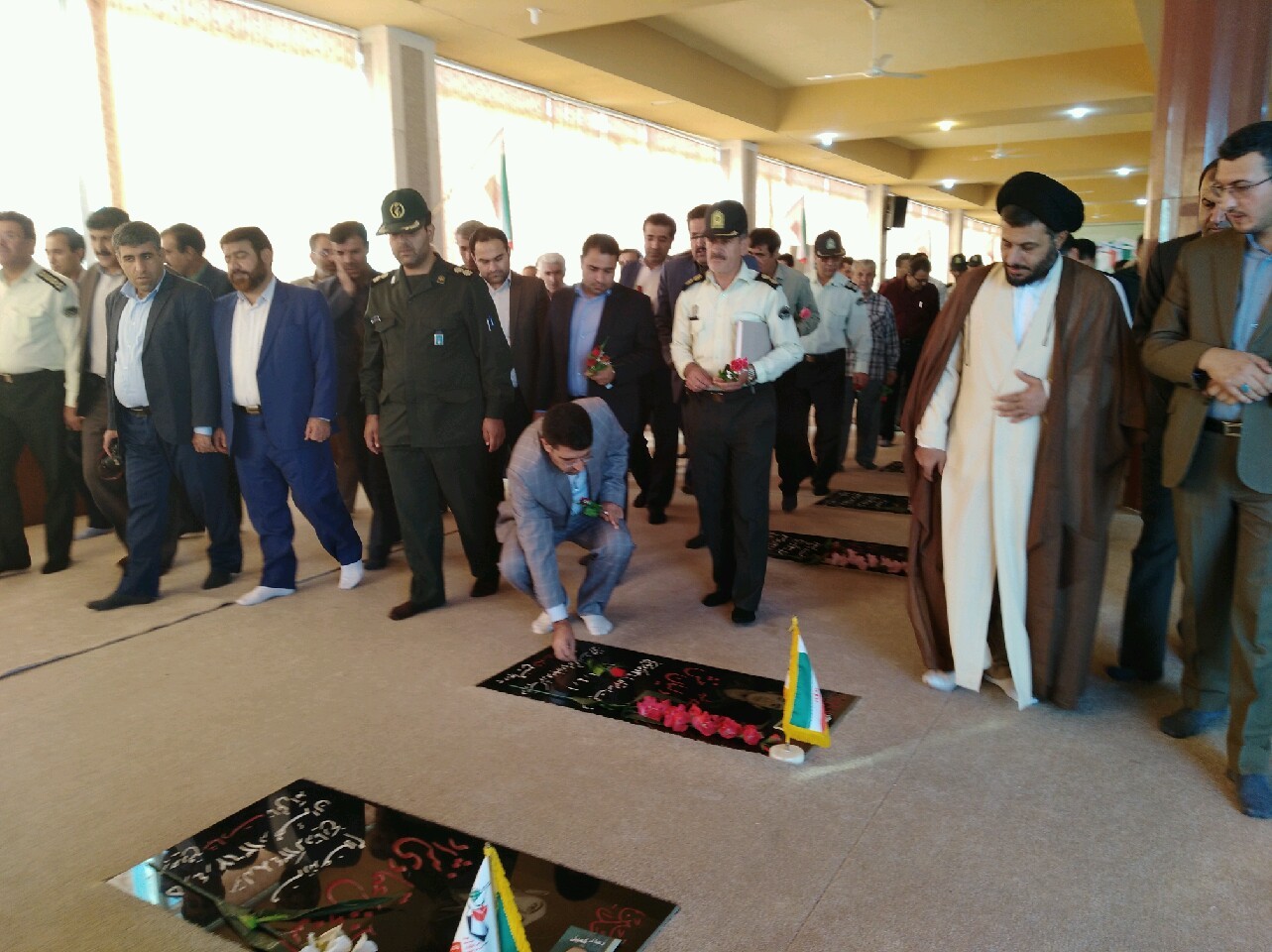 غبار روبی گلزار شهدای دهدشت