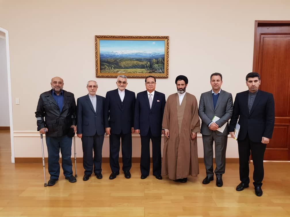 ديدار رئيس و هيات همراه گروه دوستی پارلمانی ایران از دانشگاه کیم ایل سونگ