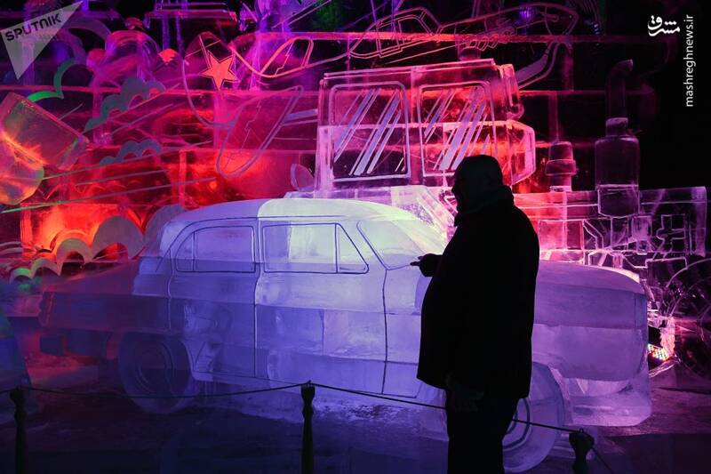 مجسمههای یخی در مسکو +تصاویر مجسمههای یخی در مسکو +تصاویر