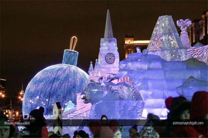 مجسمههای یخی در مسکو +تصاویر مجسمههای یخی در مسکو +تصاویر