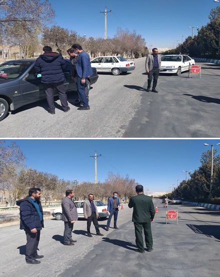 راه اندازی ایستگاه‌های بازرسی و تب سنجی در ورودی‌های شهر اقلید