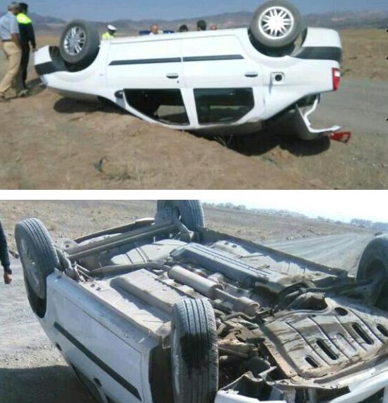 بی احتیاطی از جانب راننده به دلیل نداشتن توجه به جلو حادثه ساز شد