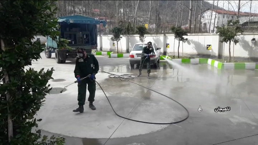 ضد عفونی کردن بیمارستان میلاد لاهیجان