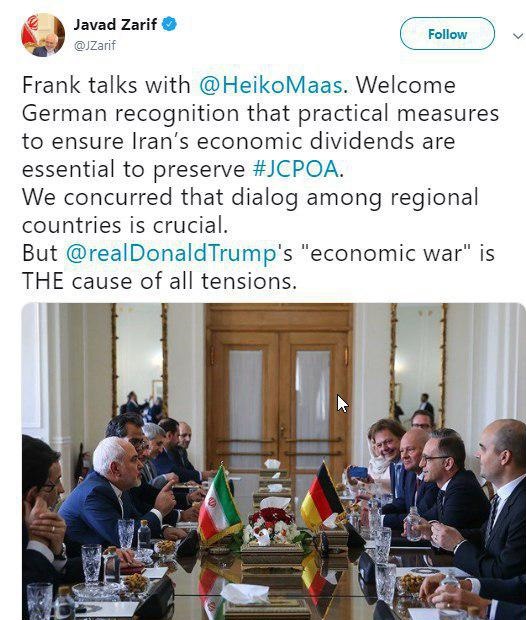 جنگ اقتصادی ترامپ دلیل همه تنش های منطقه است