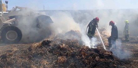 مهار آتش سوزی انبار ضایعات در فریمان