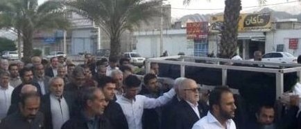 وداع با پدر شهید در لامرد