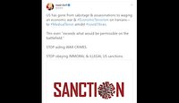پیروی از تحریم‌های غیراخلاقی آمریکا را متوقف کنید