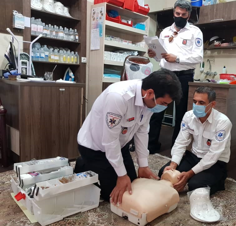 برگزاری مانور آموزشی اورژانس پیش بیمارستانی در شیراز