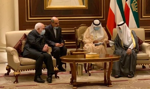 دیدار ظریف با امیر جدید کویت