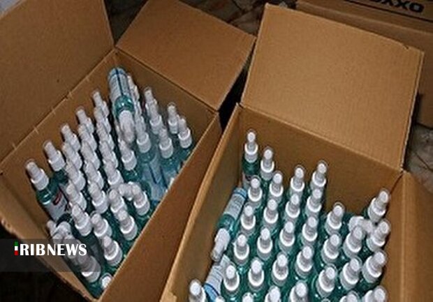 کشف الکل و دستکش بهداشتی احتکار شده