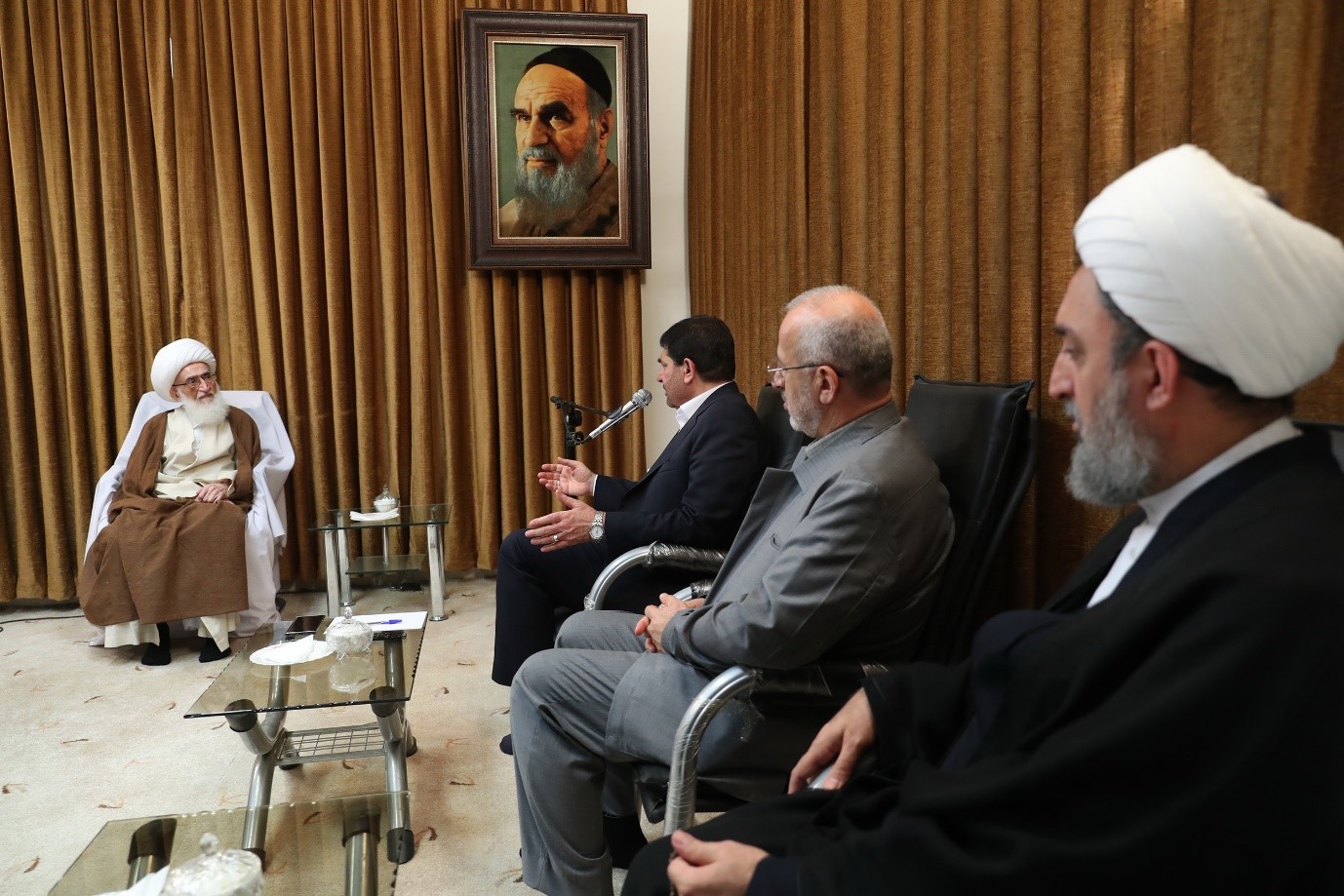 دیدار مخبر با آیت‌ الله‌‌ العظمی نوری همدانی