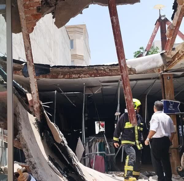 ریزش ساختمان تجاری در اردبیل ریزش ساختمان تجاری در اردبیل