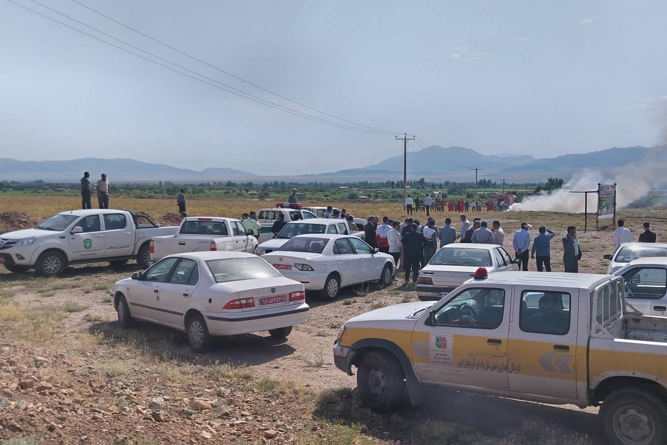 اجرای مانور مشترک اطفای حریق در شهرستان خوی