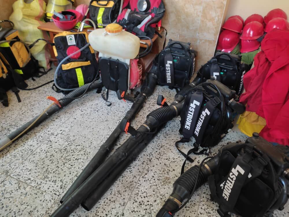 تجهیز پاسگاه‌های محیط بانی آذربایجان غربی به تجهیزات اطفاء حریق