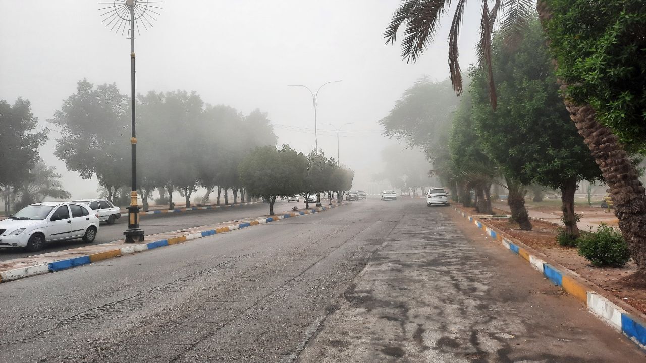 تداوم مه صبحگاهی و کاهش دما در جنوب غرب خوزستان