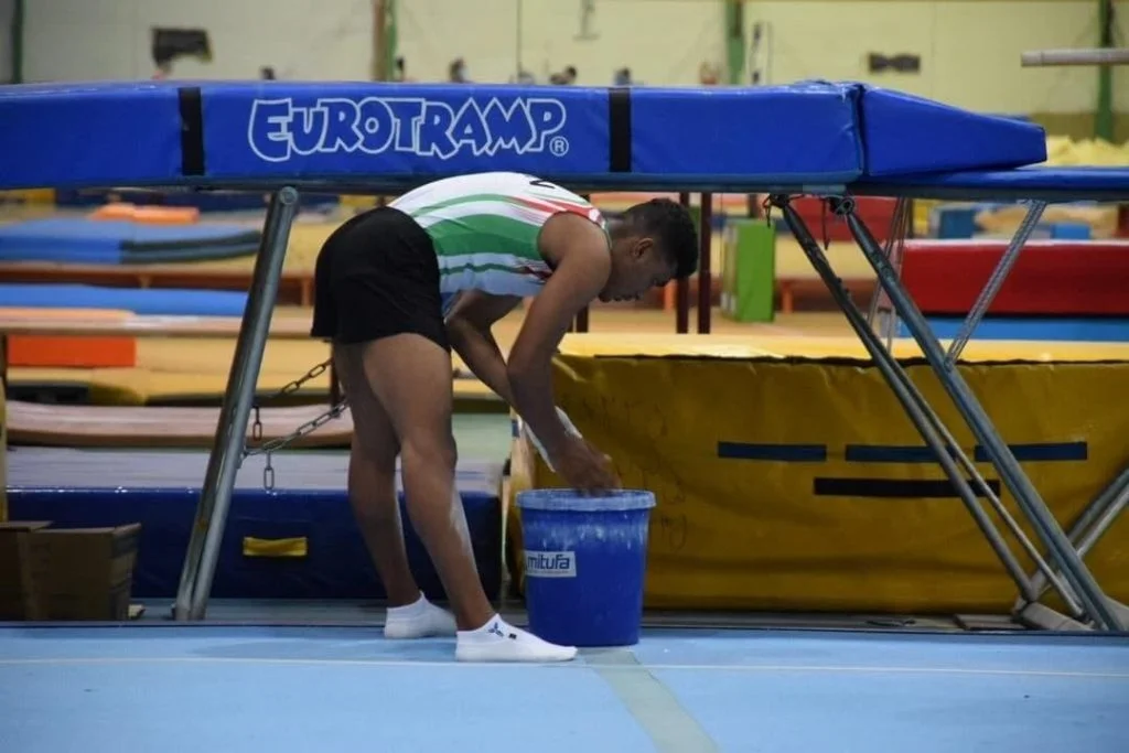 ملی‌پوشان ترامپولین ایران در اردوی کیش