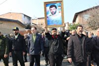 تشییع پیکر پدر شهید قاسمی در قائم شهر