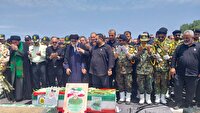 تشییع پیکر شهید محراب بشارتی، شهید مدافع وطن در بندرانزلی
