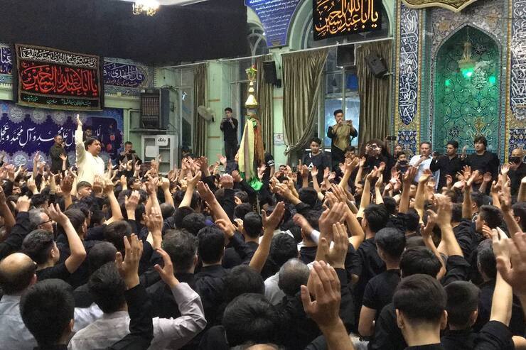 مراسم عزاداری مهاجران افغانستانی ساکن آمریکا و اروپا در مشهد