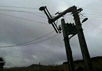طوفان، برق تعدادی از روستا‌های جلگه چاه‌هاشم را قطع کرد