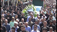 تشییع و خاکسپاری پیکر فرمانده پاسگاه انتظامی گاماسیاب در نهاوند