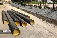 اجرای خط انتقال فاضلاب تحت فشار در منطقه نوبنیاد کیش