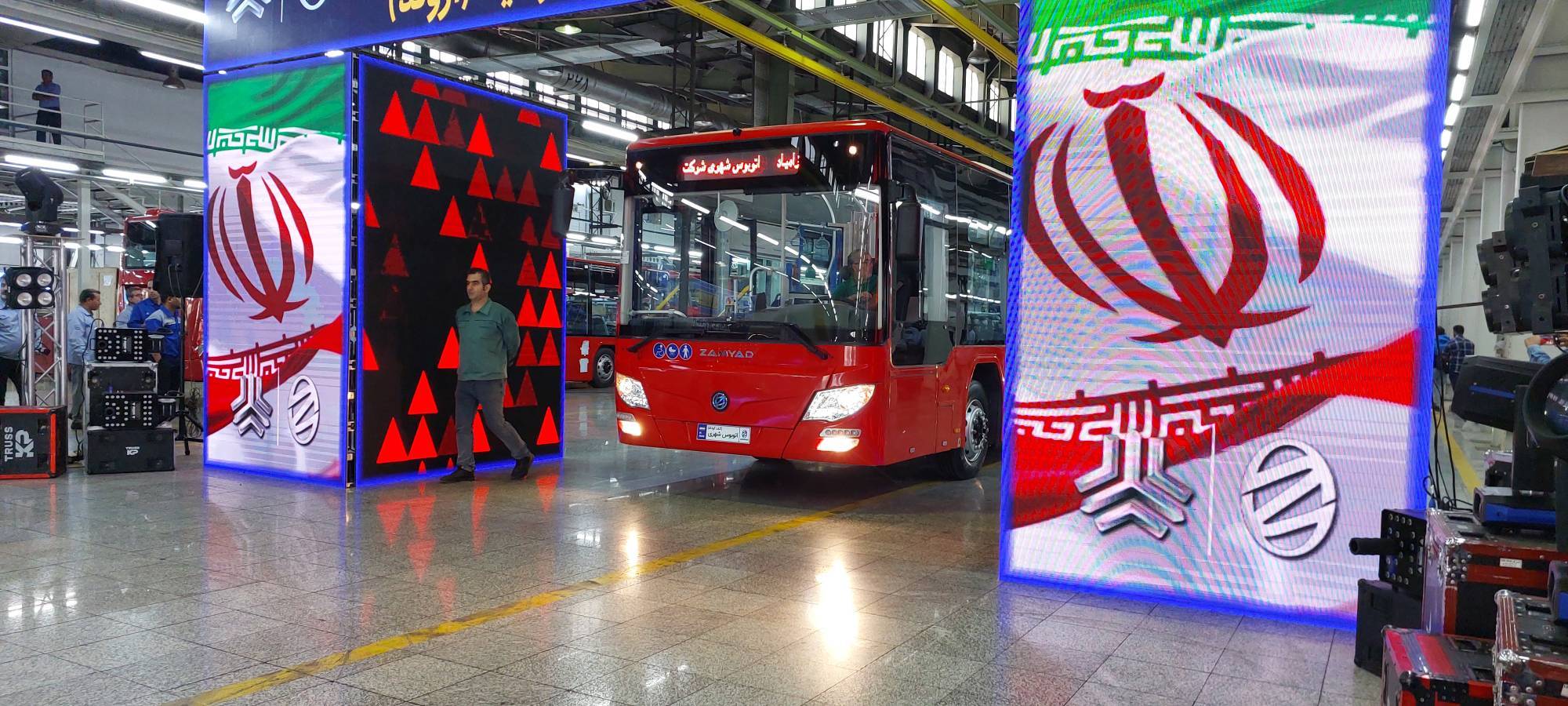 افتتاح خط تولید اتوبوس‌های شهری