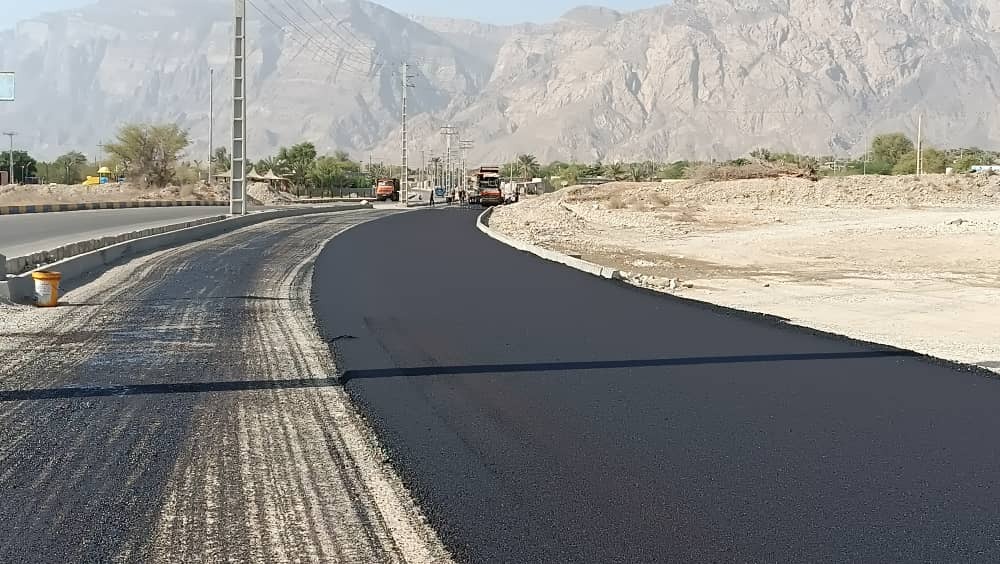 اجرای آسفالت بولوار اصلی شهر شمیل