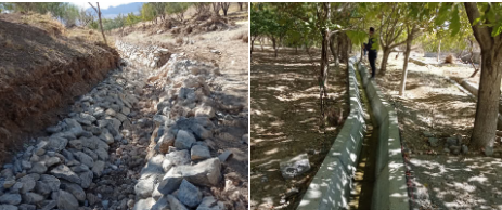 مرمت کانال‌های آبیاری شهرستان سامان