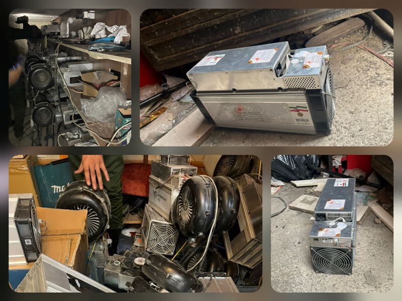 کشف ۱۸ دستگاه ماینر غیرمجاز در رضوانشهر