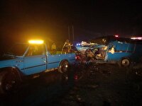 تصادف در اتوبان تهران کرج با ۱۱ مصدوم و ۳ فوتی