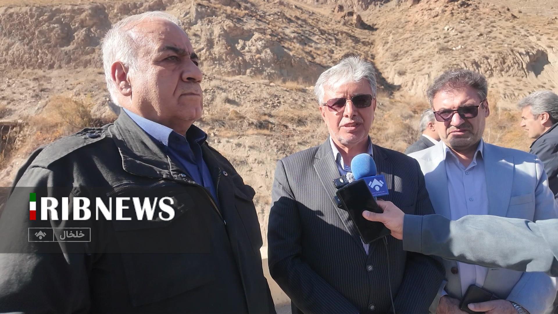 جاده خلخال - منجیل در حال احداث است