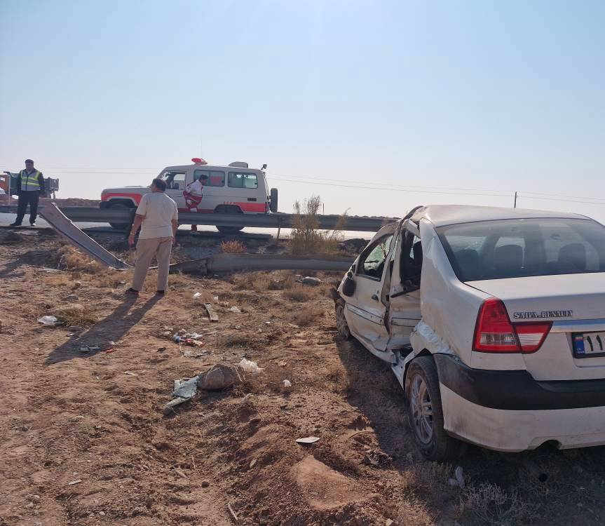 واژگونی مرگبار L ۹۰ در جاده سرخه به آرادان