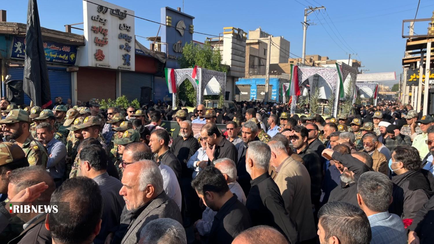 تشییع پیکر مطهر شهیدان گمنام در اهواز