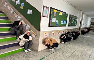 مانور سراسری زلزله در ۶۰۰ مدرسه قزوین برگزار شد