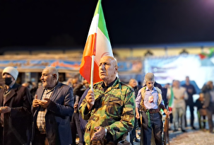 عزاداران سی سختی تمام قد پای نظام و سوگوار سرور و سالار شهیدا
