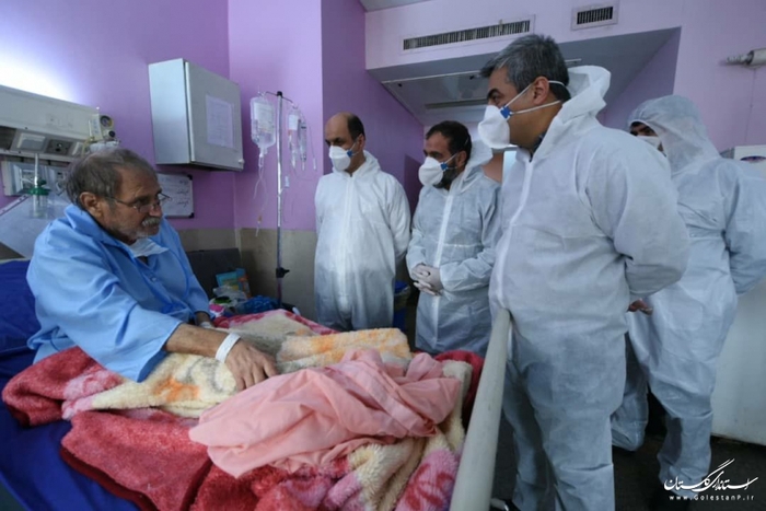 حضور استاندار گلستان در مراکز درمانی گرگان