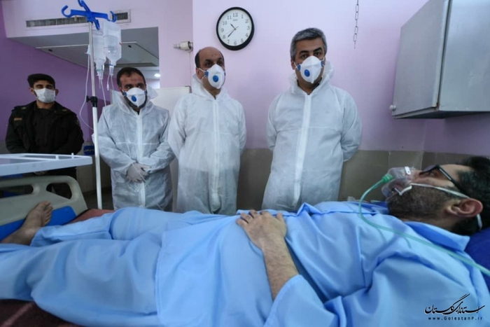 حضور استاندار گلستان در مراکز درمانی گرگان