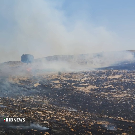 مهار آتش سوزی در ارتفاعات خائیز کهگیلویه